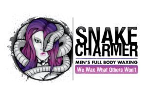 Snake Charmer Men’s Body Waxing Logo